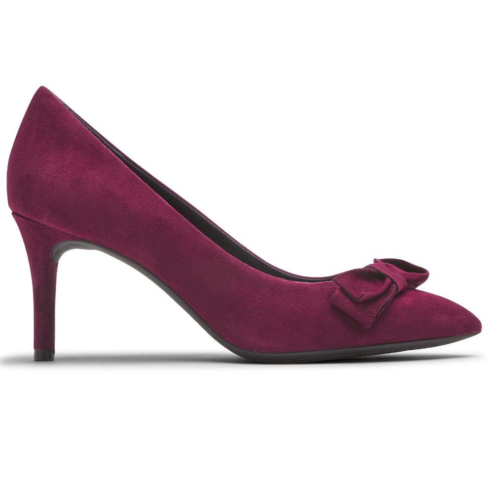 Rockport Womens Heels Pink - Total Motion 75mm Bow - UK 498-WTUIBF